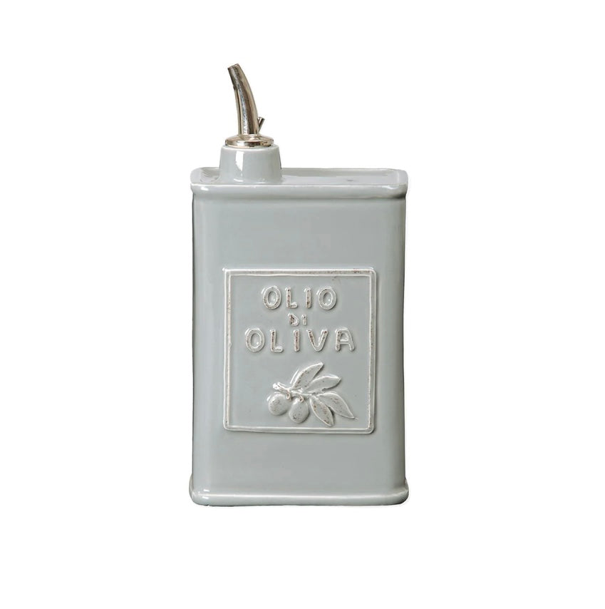 Vietri Lastra Olive Oil Can Gray