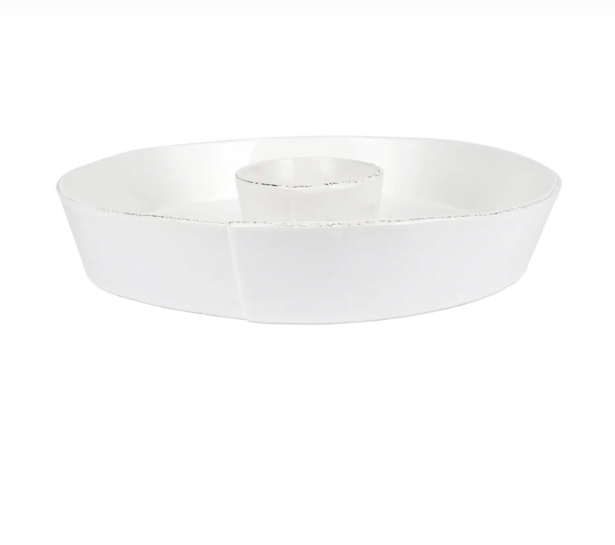 Vietri Lastra Melamine Chip & Dip Bowl