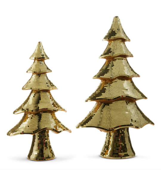 Gold Layered Disco Ball Tree MEDIUM 16.5”