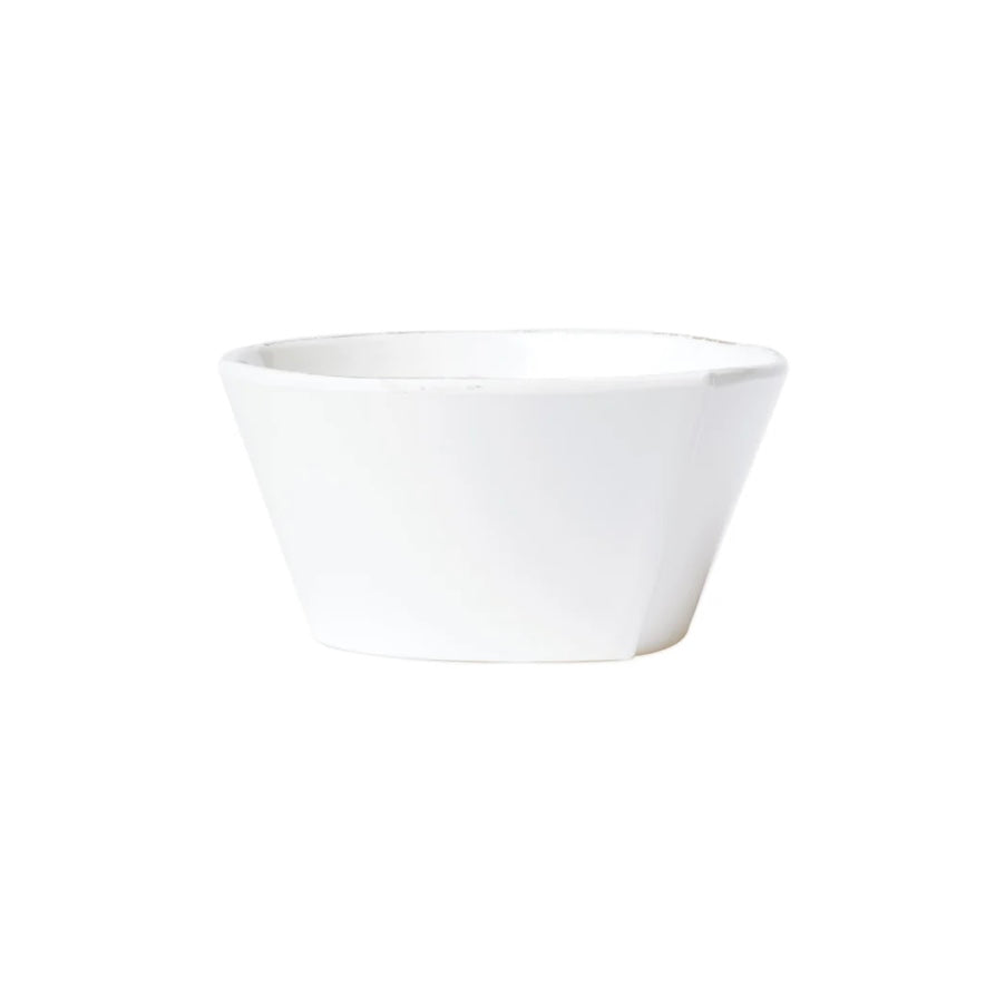 Vietri Lastra Melamine White Stacking Cereal Bowl