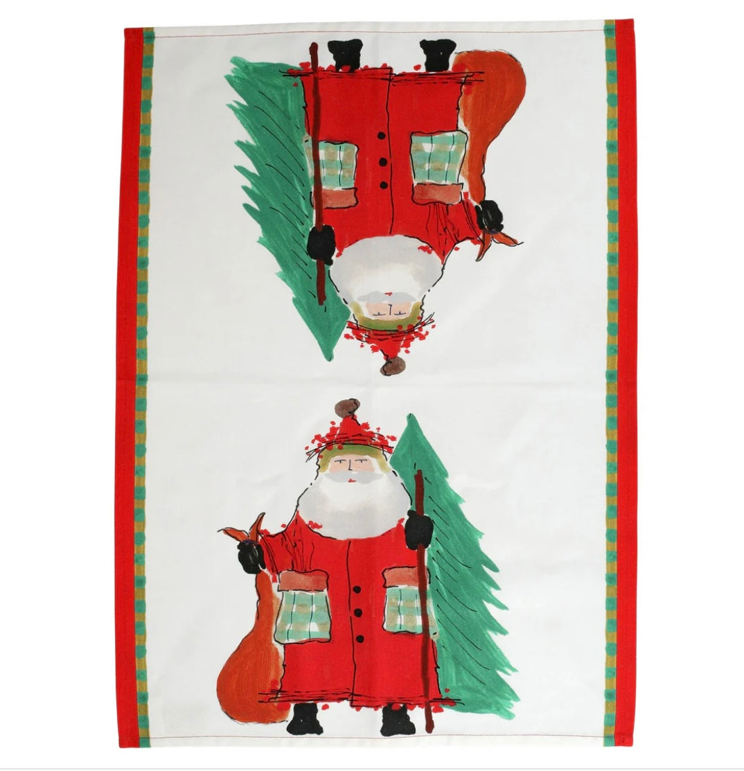Vietri Old St Nick Dish Towel