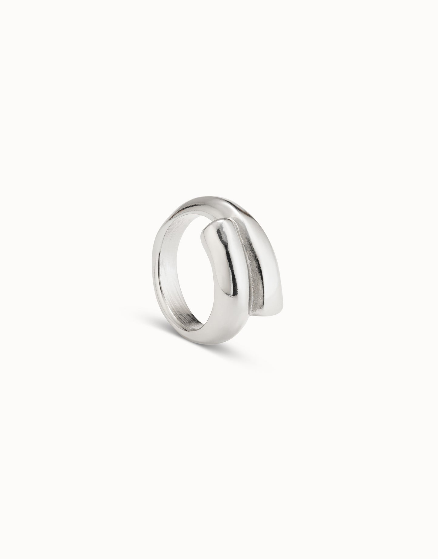 UNO de 50 Crossed Legs Silvered Ring