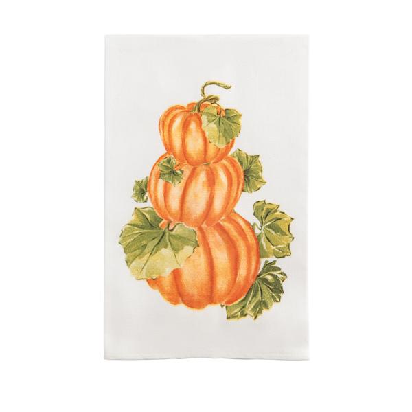 SALE Stacked Pumpkin Printed Towel