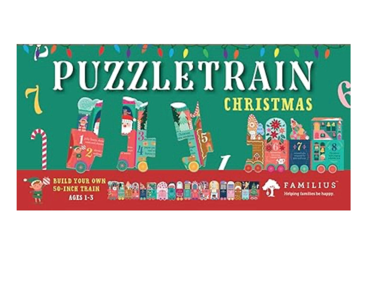Christmas Train Shaped Puzzle