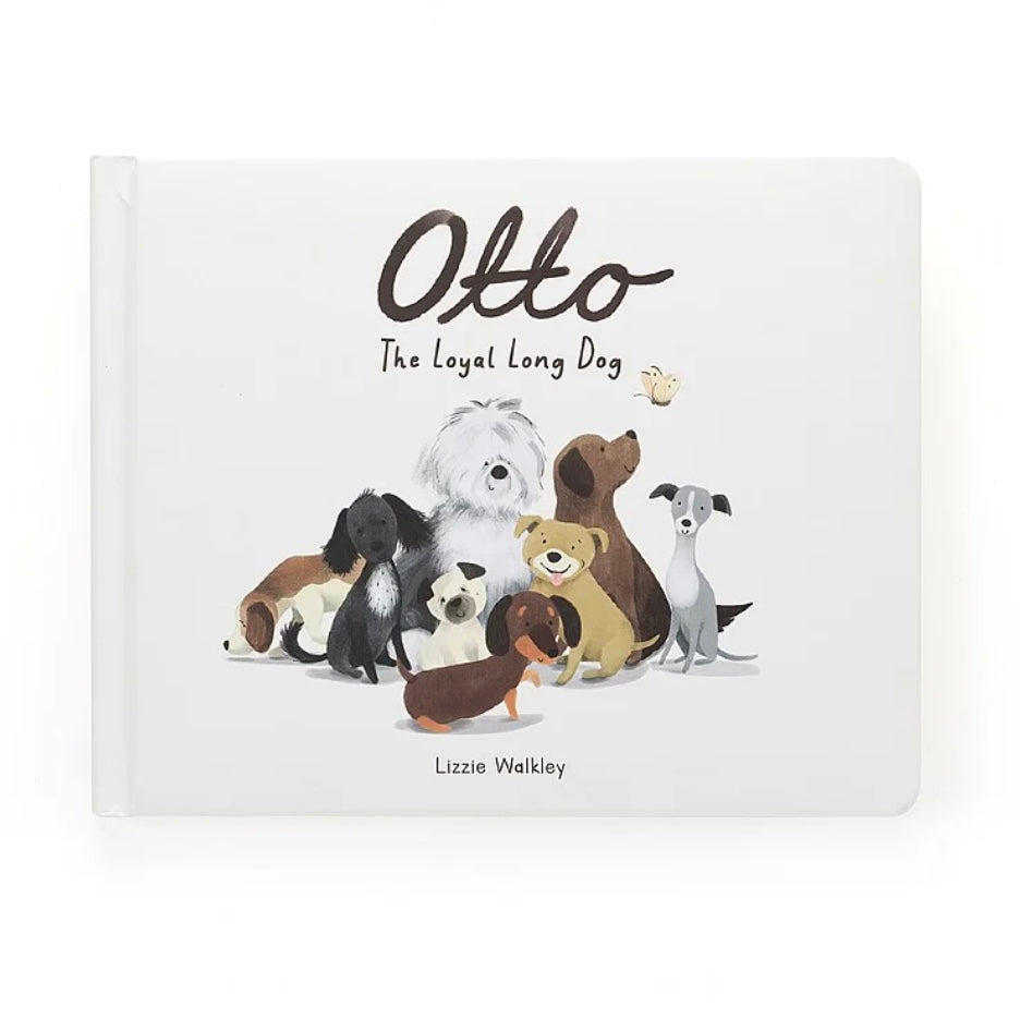 Tis the Season Jellycat Otto the Loyal Long Dog Book