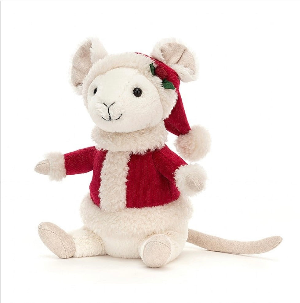 Tis the Season Jellycat Merry Mouse