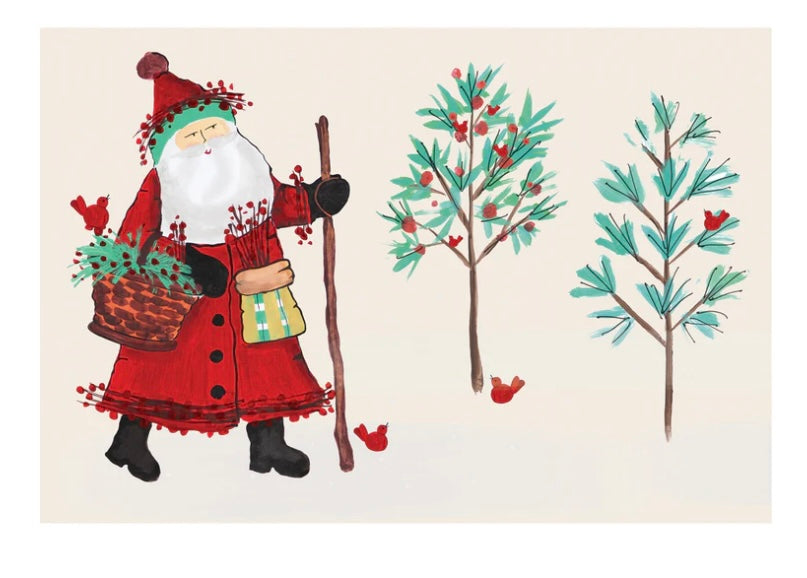 Hester and Cook Old St. Nick Forest Placemat