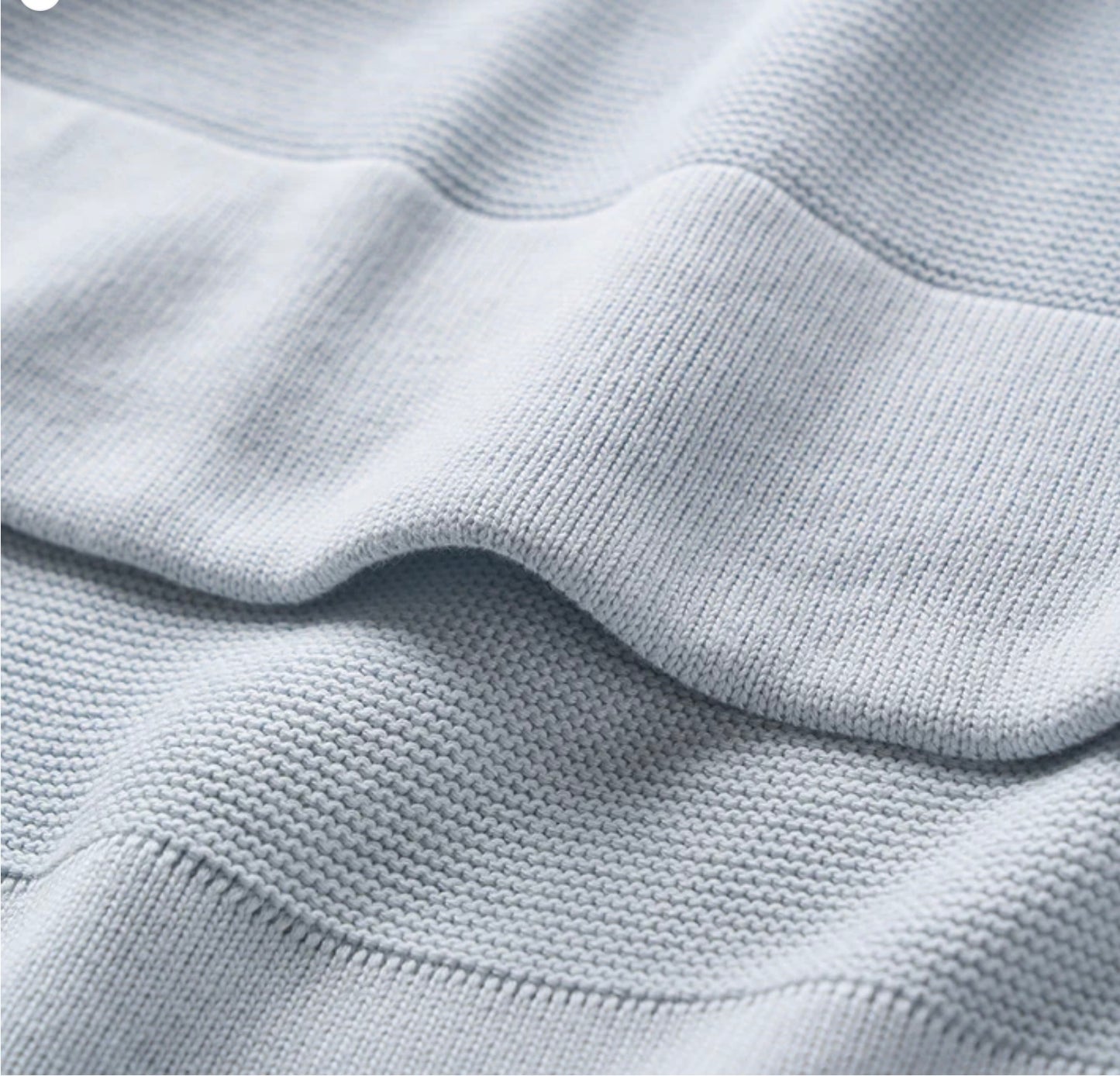 Elegant Baby Pale Blue Sofia & Finn Knit Blanket
