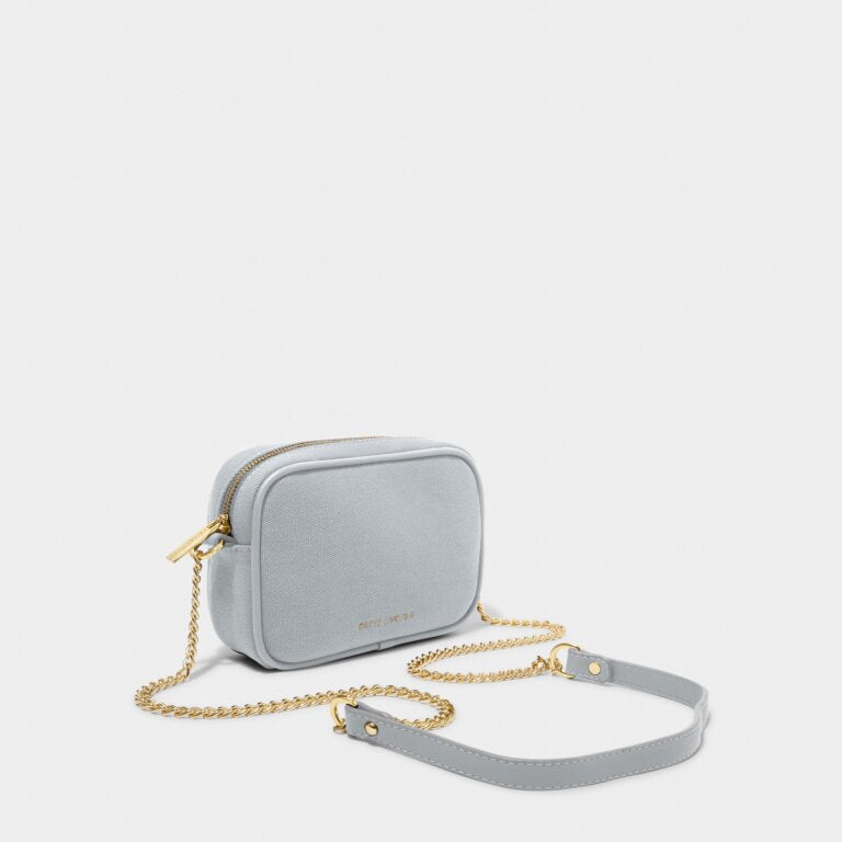 Katie Loxton Amalfi Canvas Crossbody Bag Dusty Blue