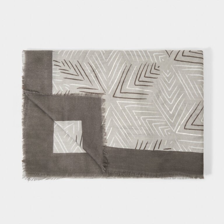 Katie Loxton Scarf Gray Geometric