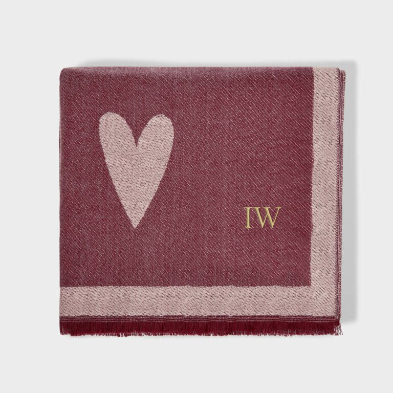 Katie Loxton Blanket Scarf Large Heart
