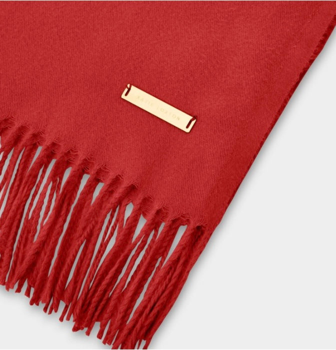 Katie Loxton Blanket Scarf Red