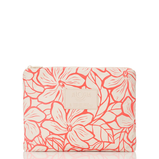 Aloha Collection Backyard Mid Pouch Red Haute on Sandstone