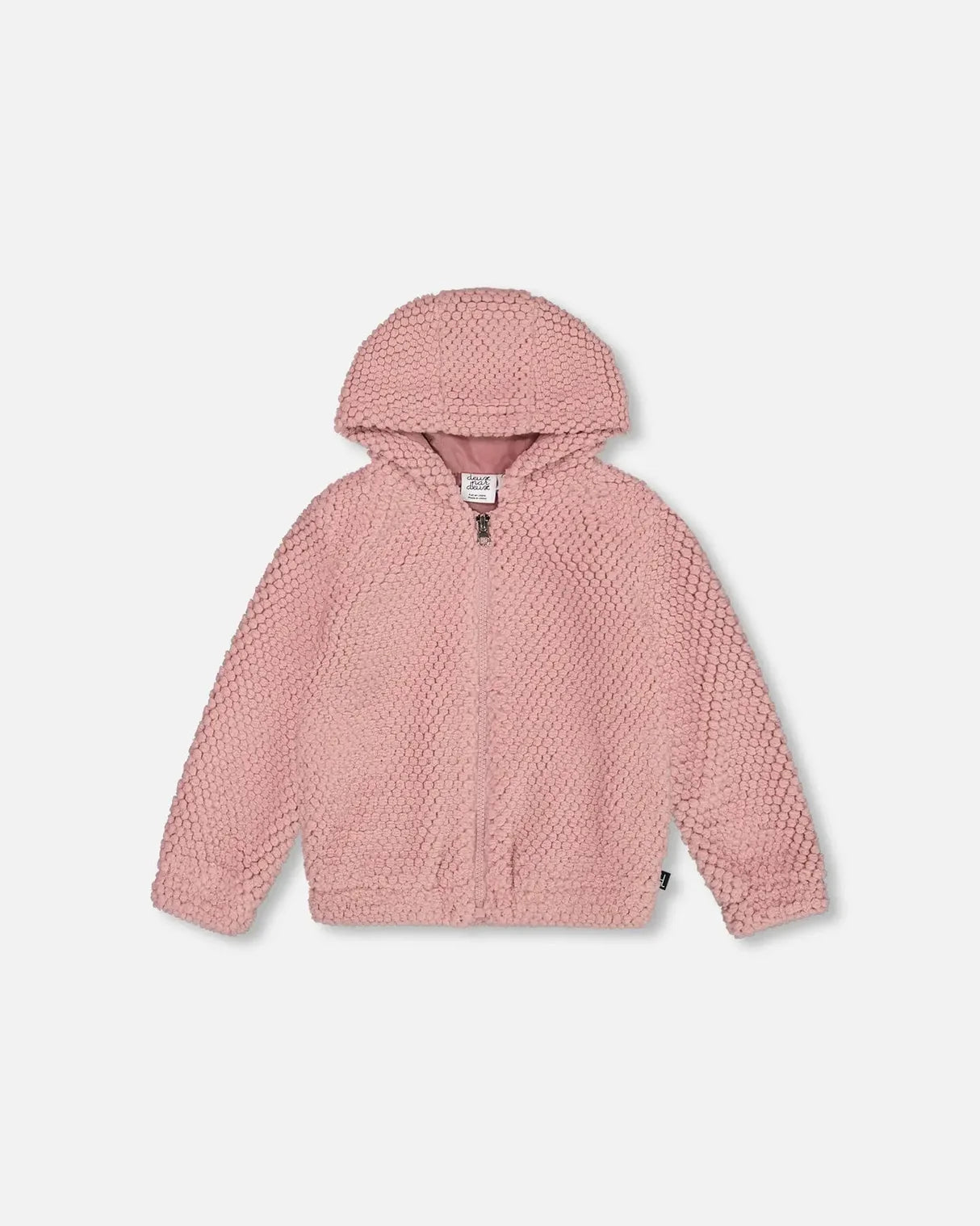 SALE Deux Par Deux Rosette Hooded Plush Jacket Size 3