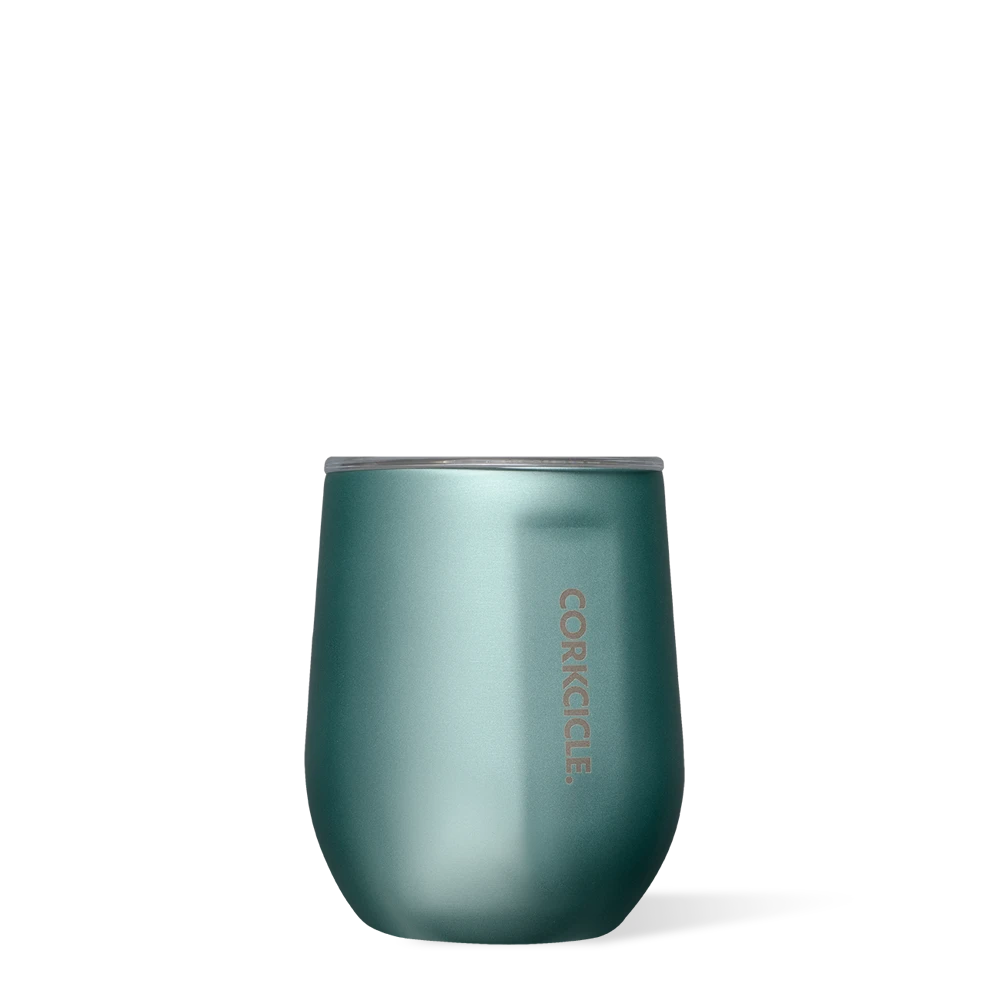 Corkcicle Stemless Cup Jade Metallic 12 oz