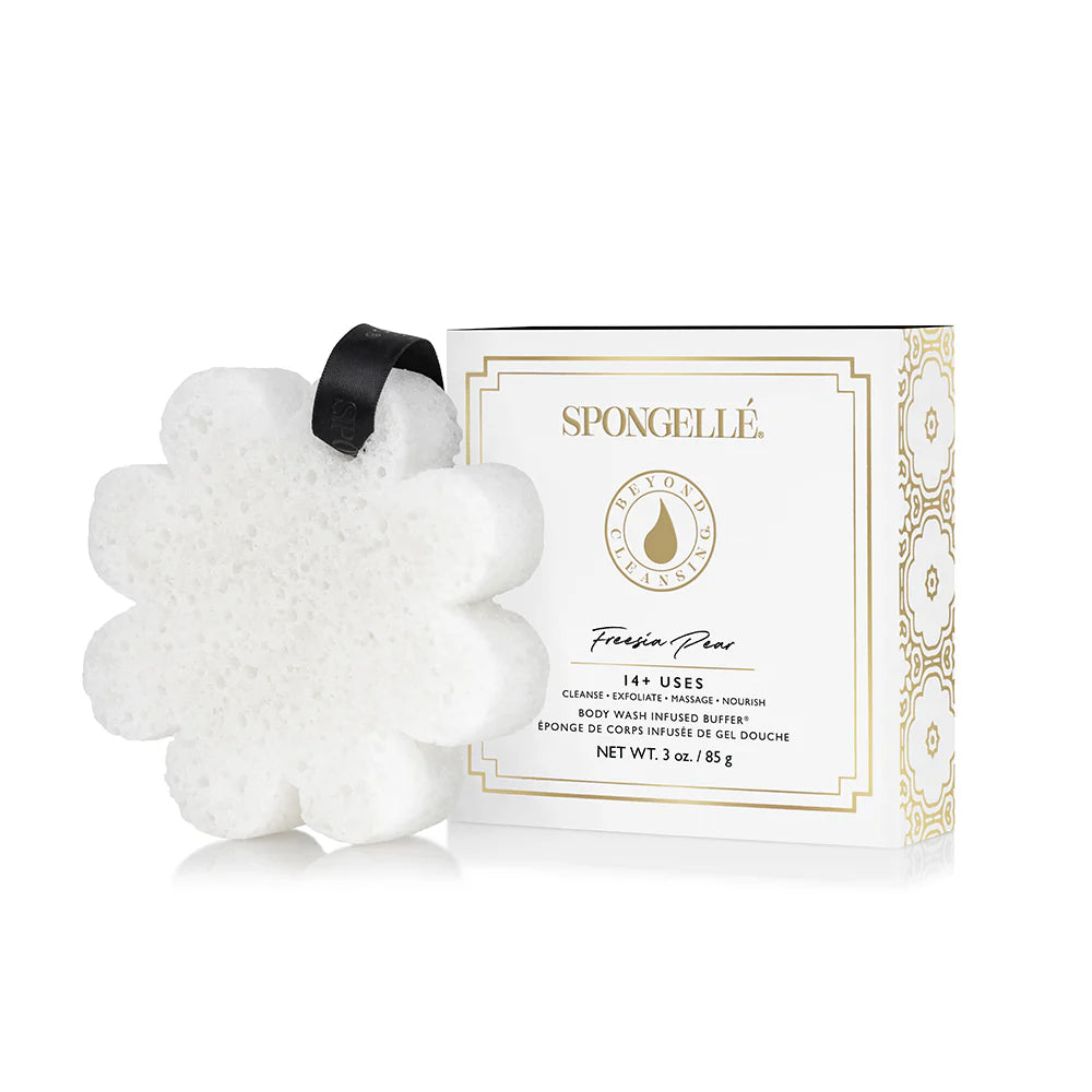 Spongelle Daisy Collection Boxed Flower Freesia Pear White