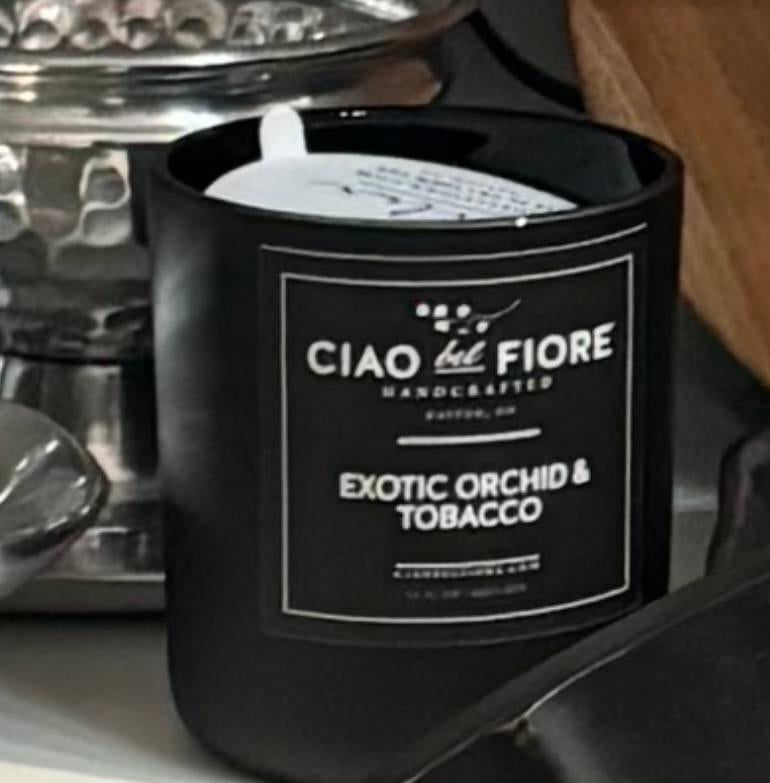 Ciao bel Fiore Exotic Orchid & Tobacco Handcrafted Candle