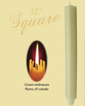 Dadant 8" Square Taper Candle French Vanilla