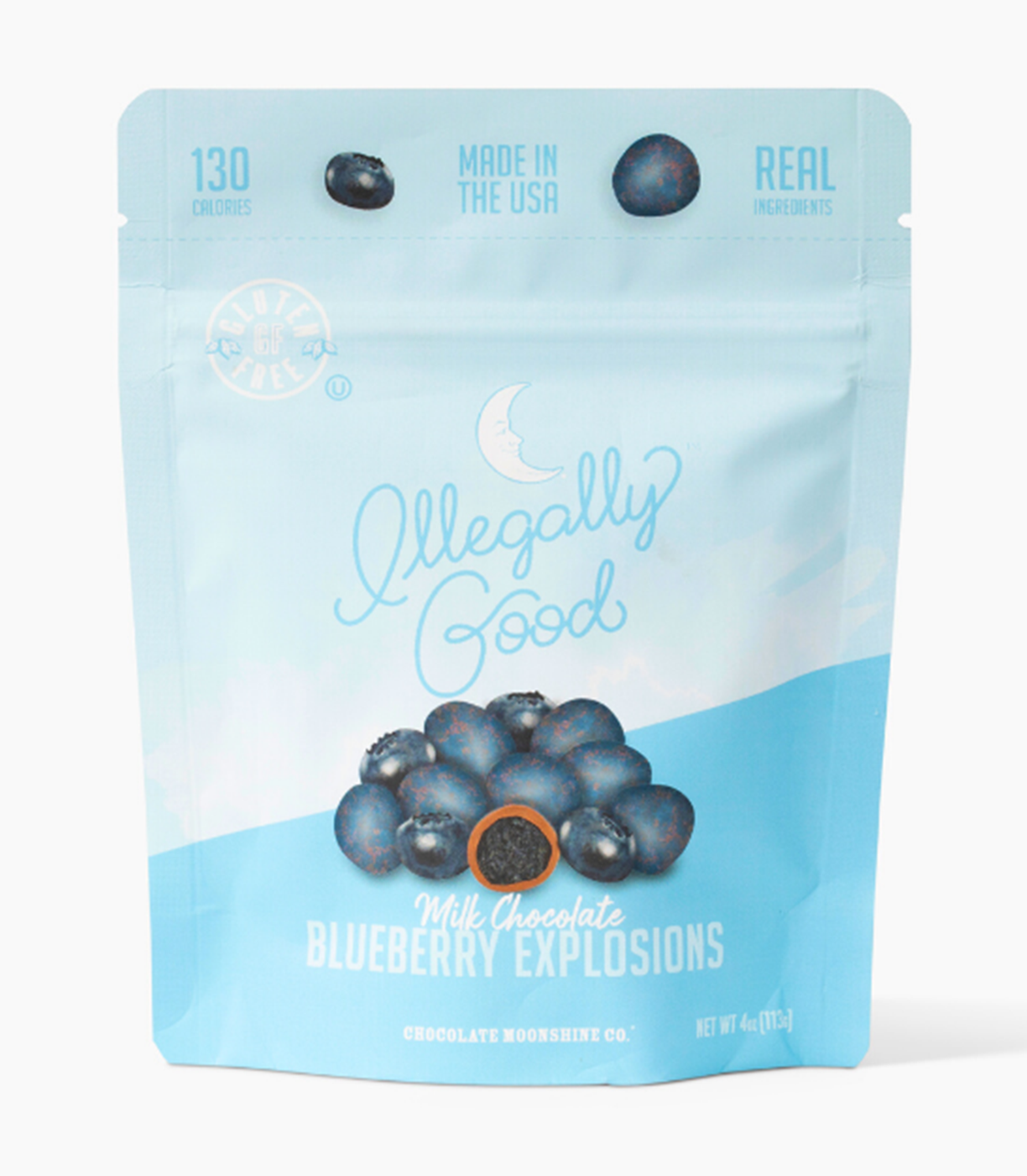 Chocolate Moonshine Blueberry Explosions Milk Chocolate