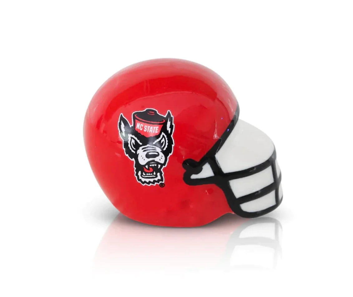 Nora Fleming Mini NC State Helmet A239