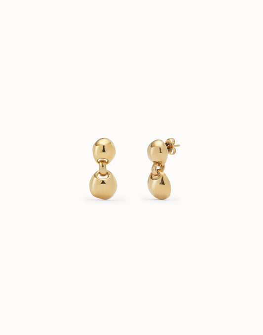 UNO de 50 Ser Intrepida Gold Earrings