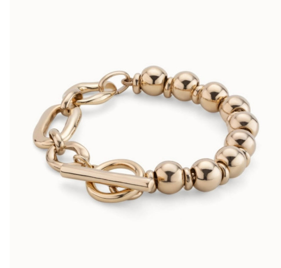 UNO de 50 Cheerful Gold Bracelet