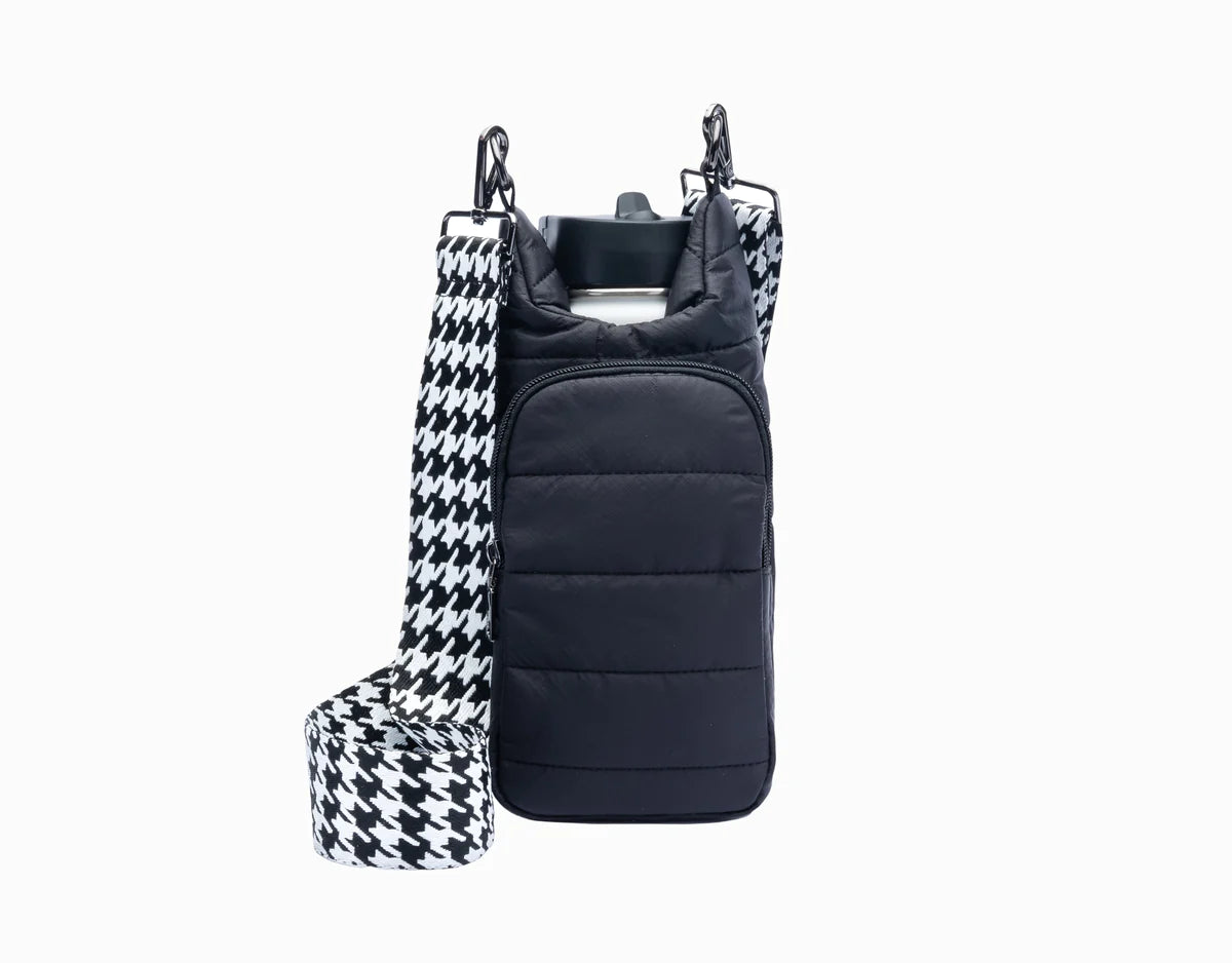 WanderFull HydroBag Black Matte with Houndstooth Strap