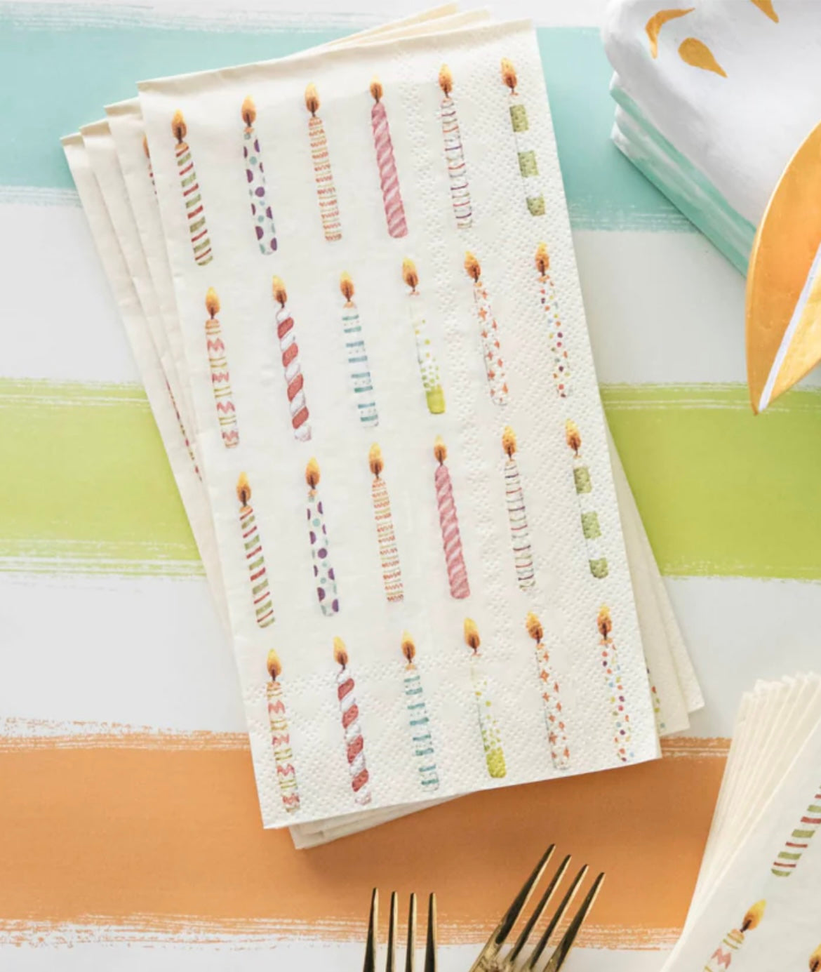 Hester and Cook Birthday Candles Guest Napkin