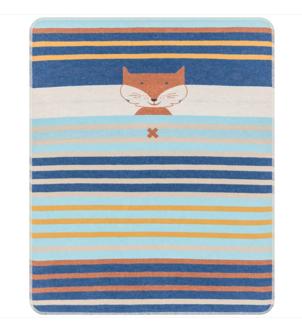 Juwel Baby Blanket Fox/Stripes