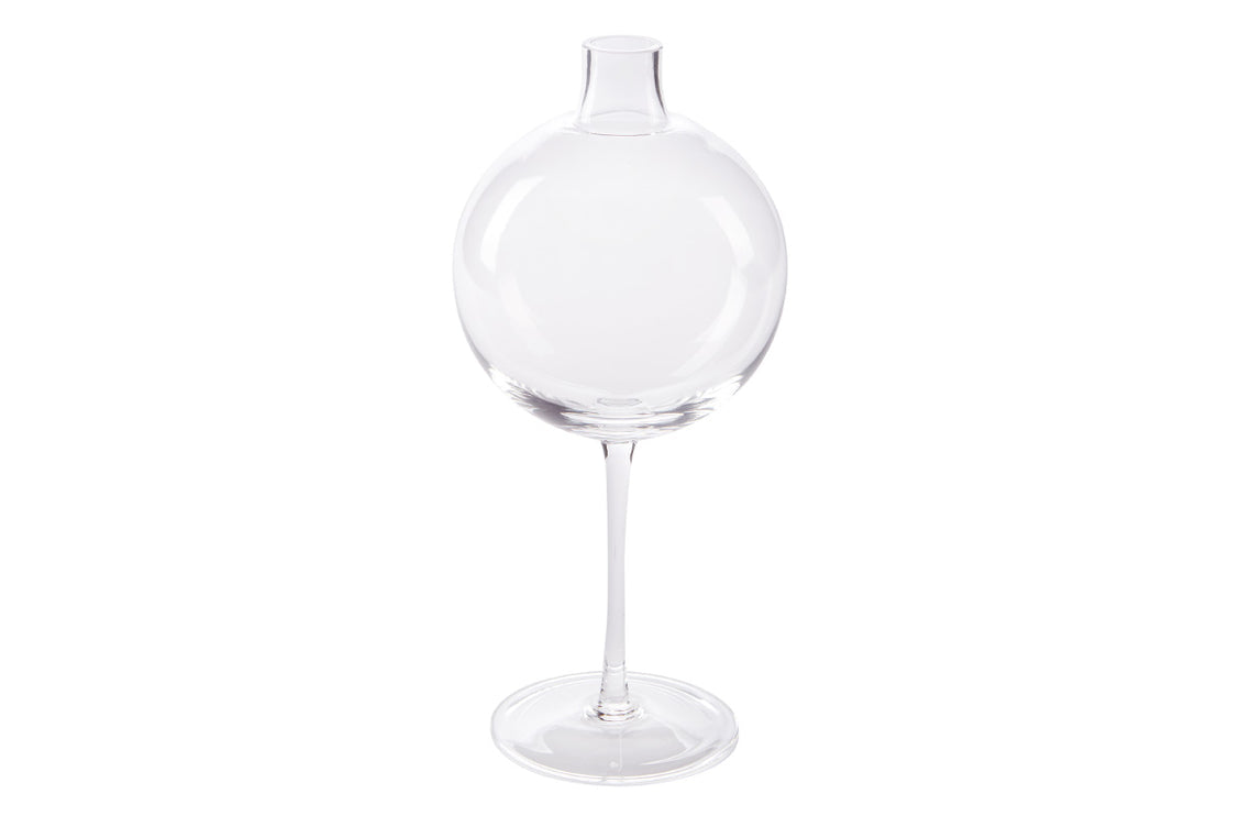 Etu Home Clear Wine Glass Vase Medium