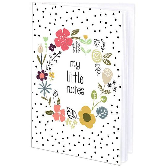 Gina B. Designs Mini Journal - Flower Wreath Dots