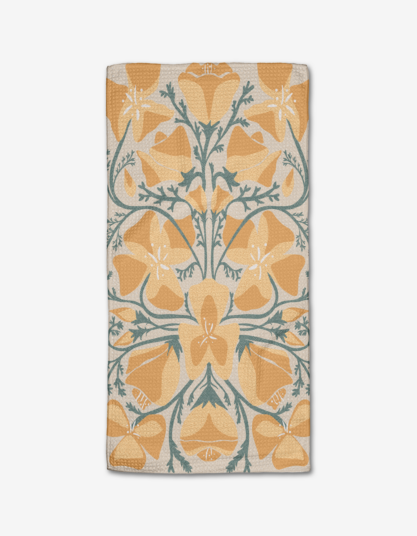 Geometry Golden Poppy Bar Towel