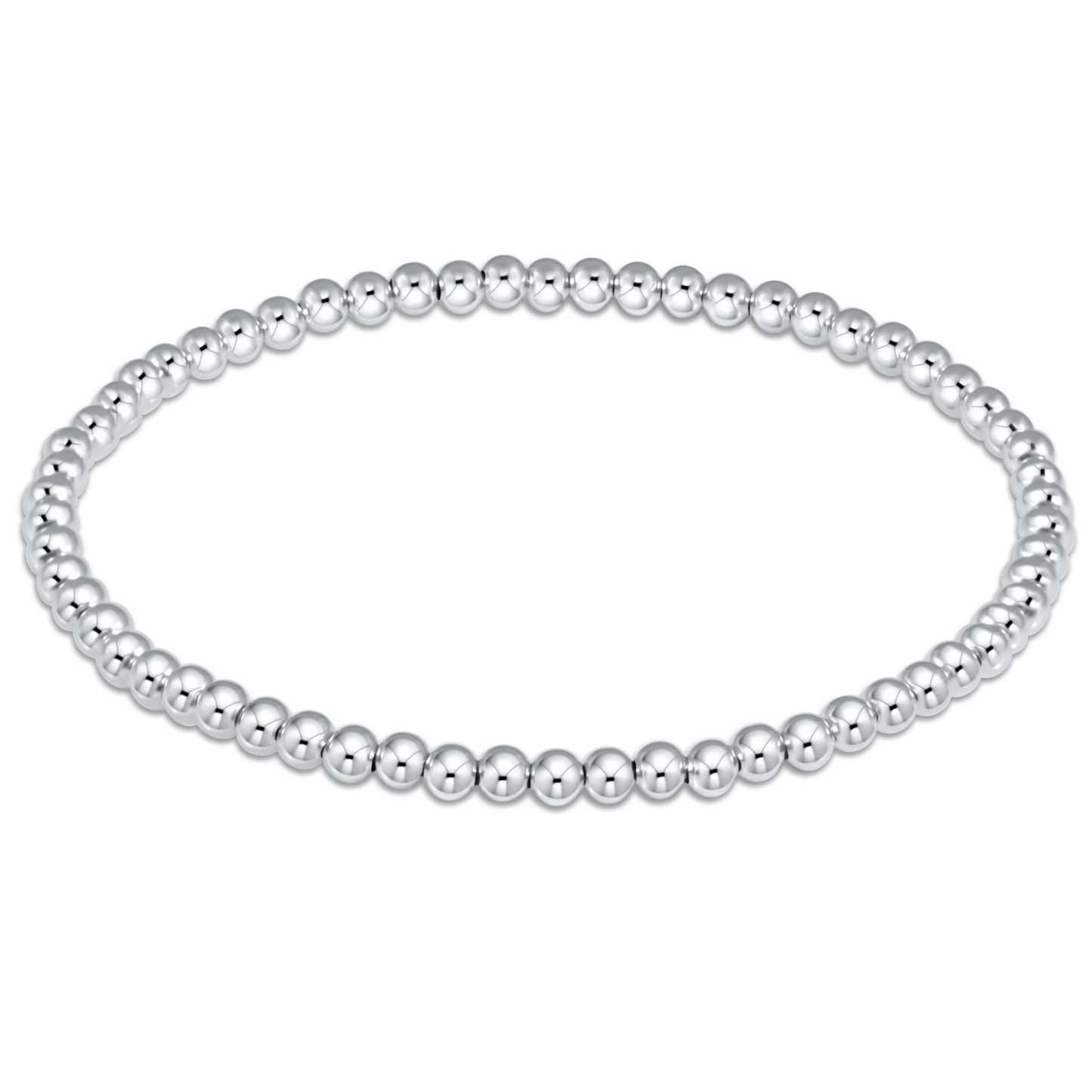 eNewton Extends Classic Sterling 3mm Bead Bracelet