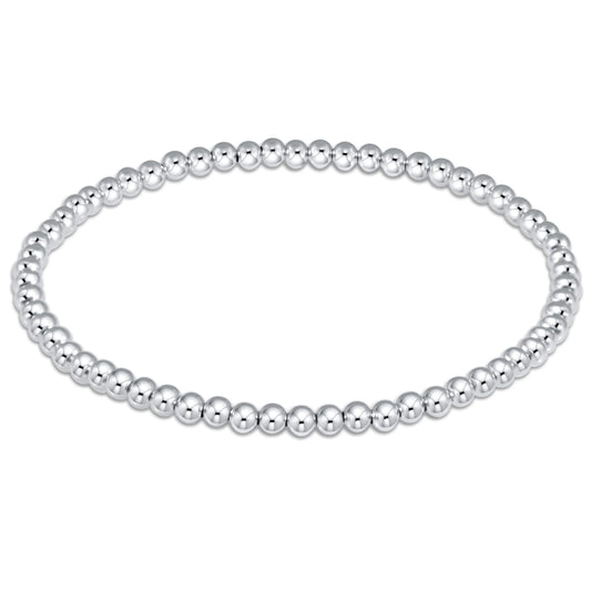 eNewton Extends Classic Sterling 3mm Bead Bracelet