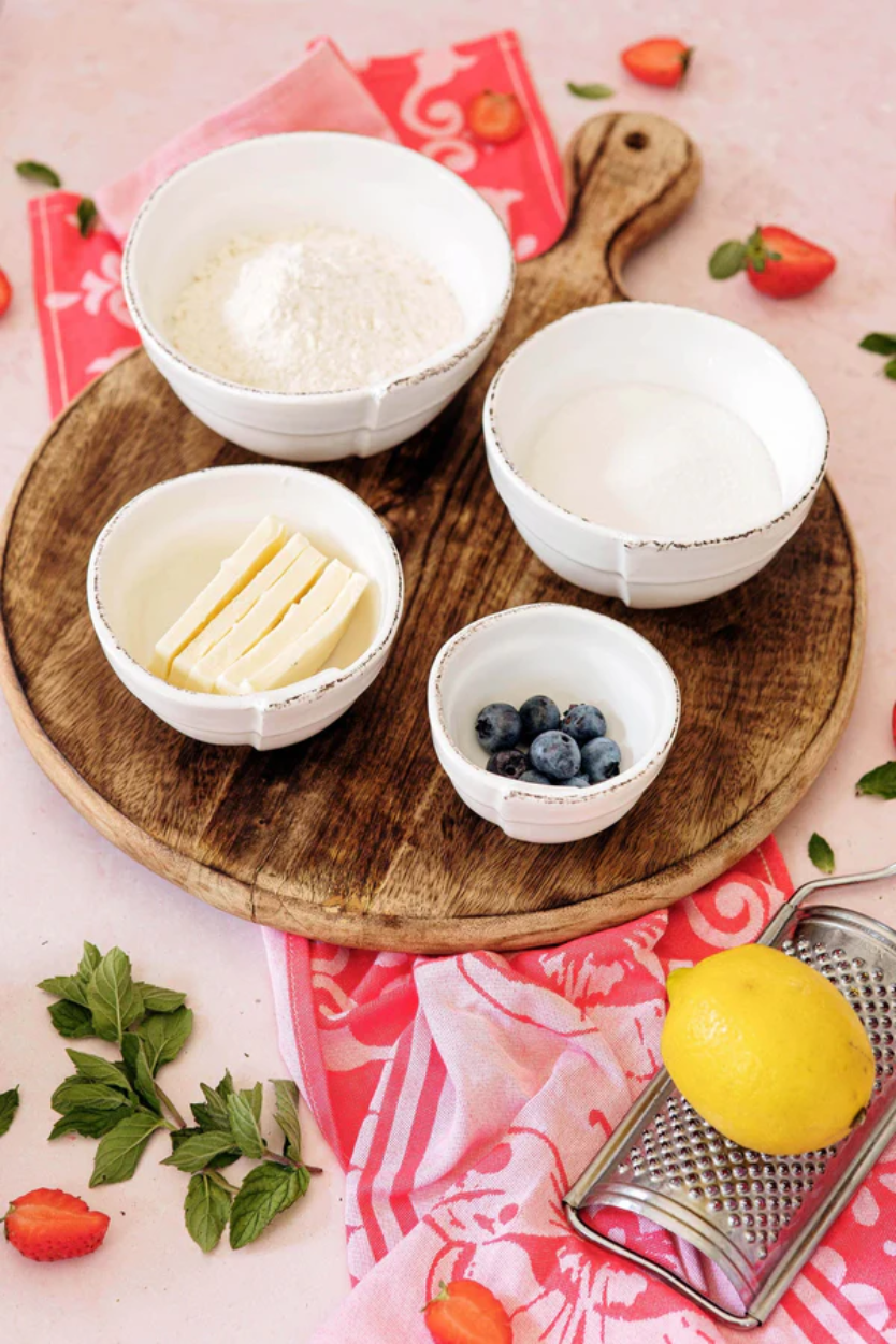 Vietri Lastra White Assorted Prepping Bowls Set of 4