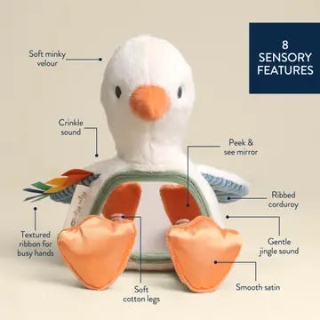 Itzy Ritzy Bitzy Goose Sensory Tummy Time Mirror