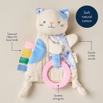 Itzy Ritzy Bitzy Crinkle Teether - Kitty