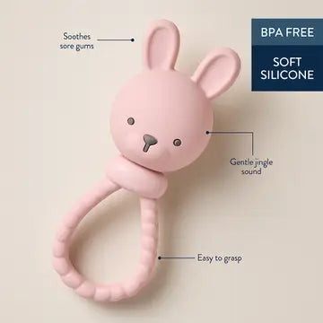 Itzy Ritzy Pink Bunny Sweetie Rattle