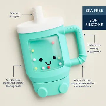 Itzy Ritzy Sweetie Shake Plus Teething and Rattle Toy - Tumbler