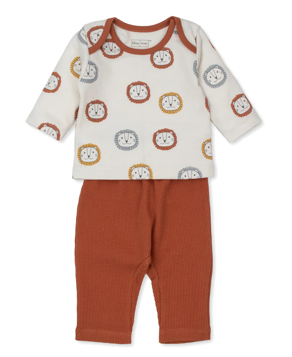 Kissy Kissy Happy Lions Pant Set 0-3 Months