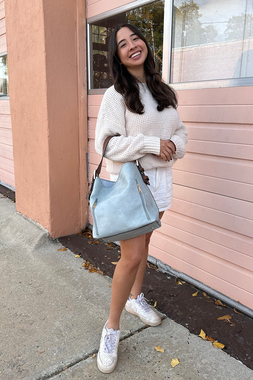 Jen & Co Alexa 2-in-1 Hobo Bag Teal