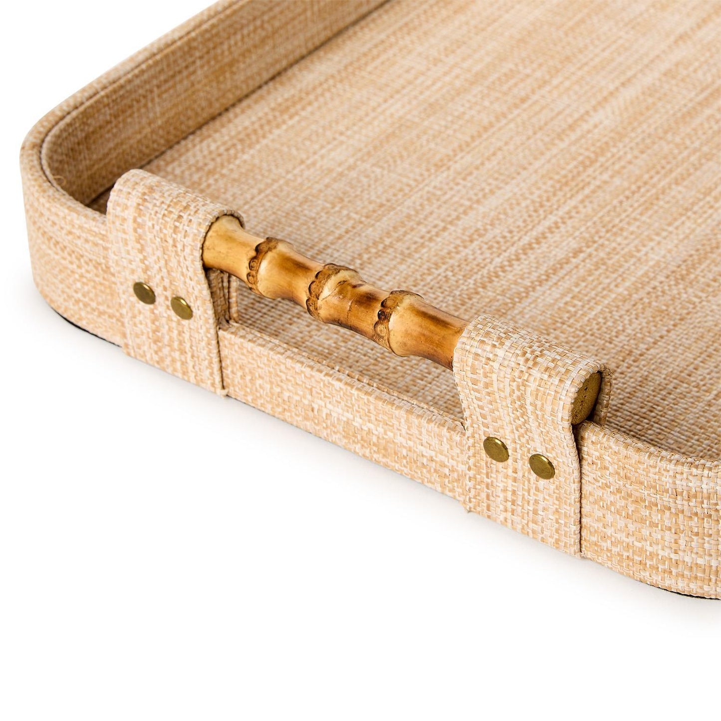 Natural Grass Rectangle Tray Large