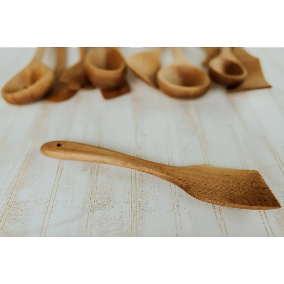 Holland bowl mill maple angled wooden spatula
