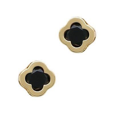 Meghan Browne Niki Black Diamond Earrings