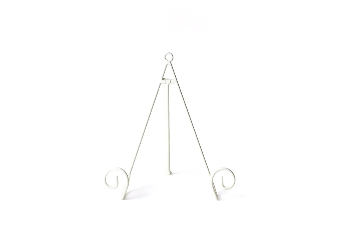 SALE Happy Everything! White Swirl Big Plate Stand