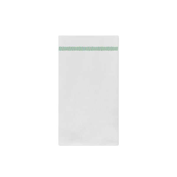 Vietri Papersoft Fringe Green Guest Towels