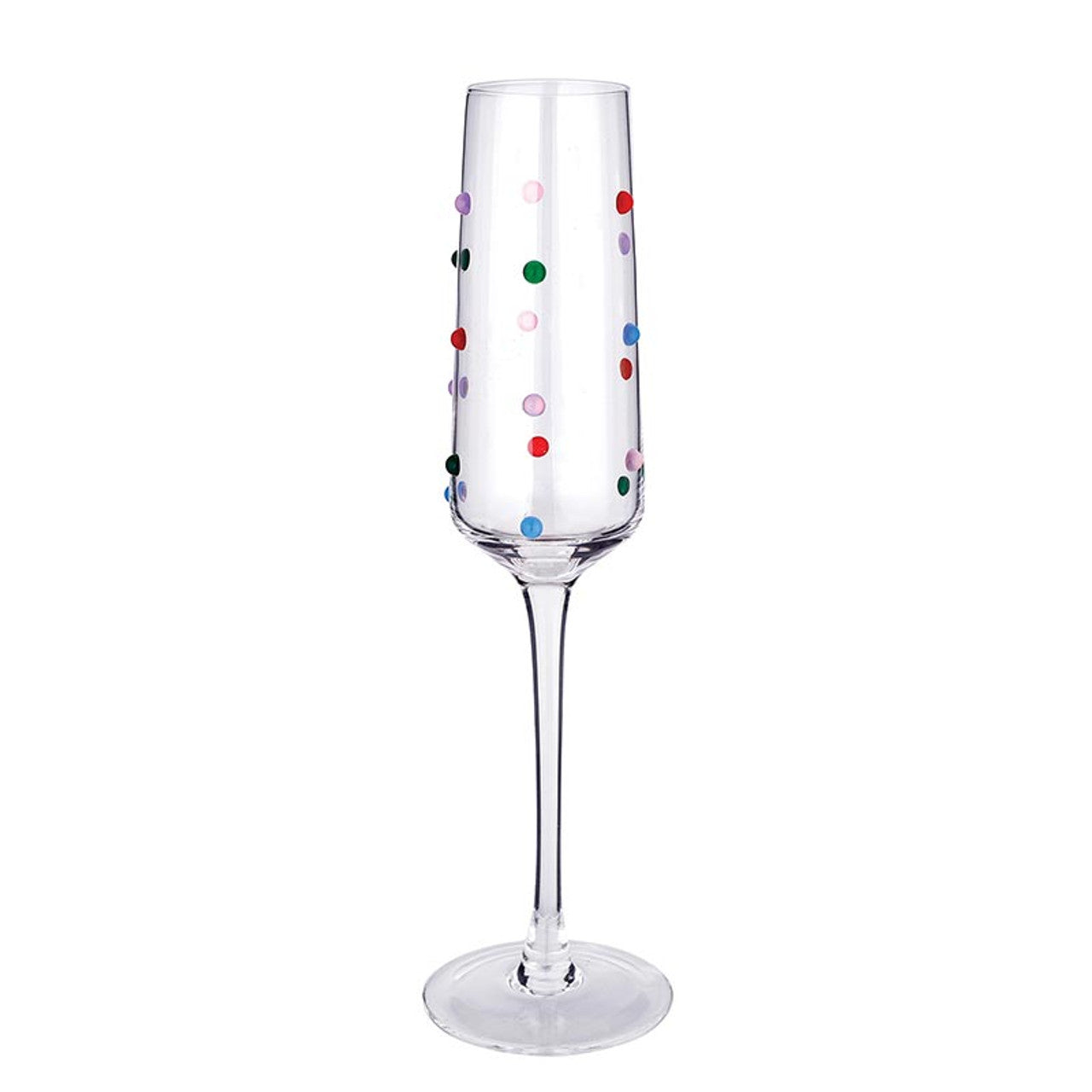 Confetti Beaded Champagne Flute