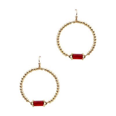 Meghan Browne Sawyer Ruby Earrings