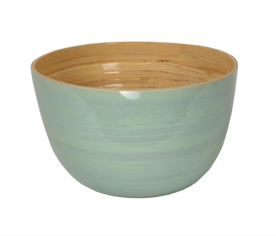 Bamboo Mixing Bowl Ice Blue