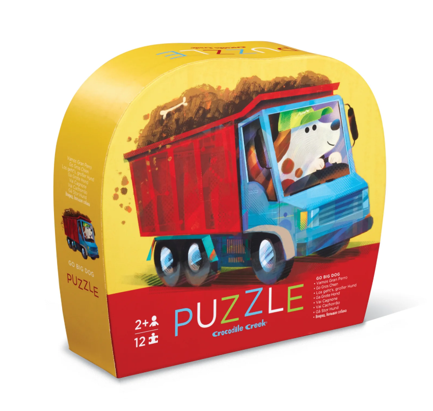 Crocodile Creek 12-Piece Mini Puzzle Go Big Dog